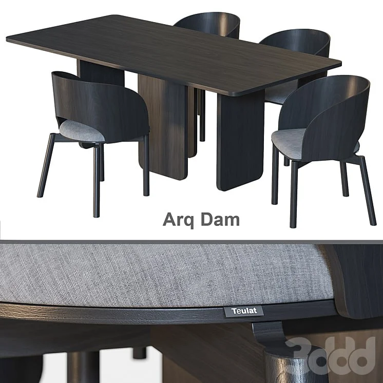 Arq Dam TEULAT Table and chairs